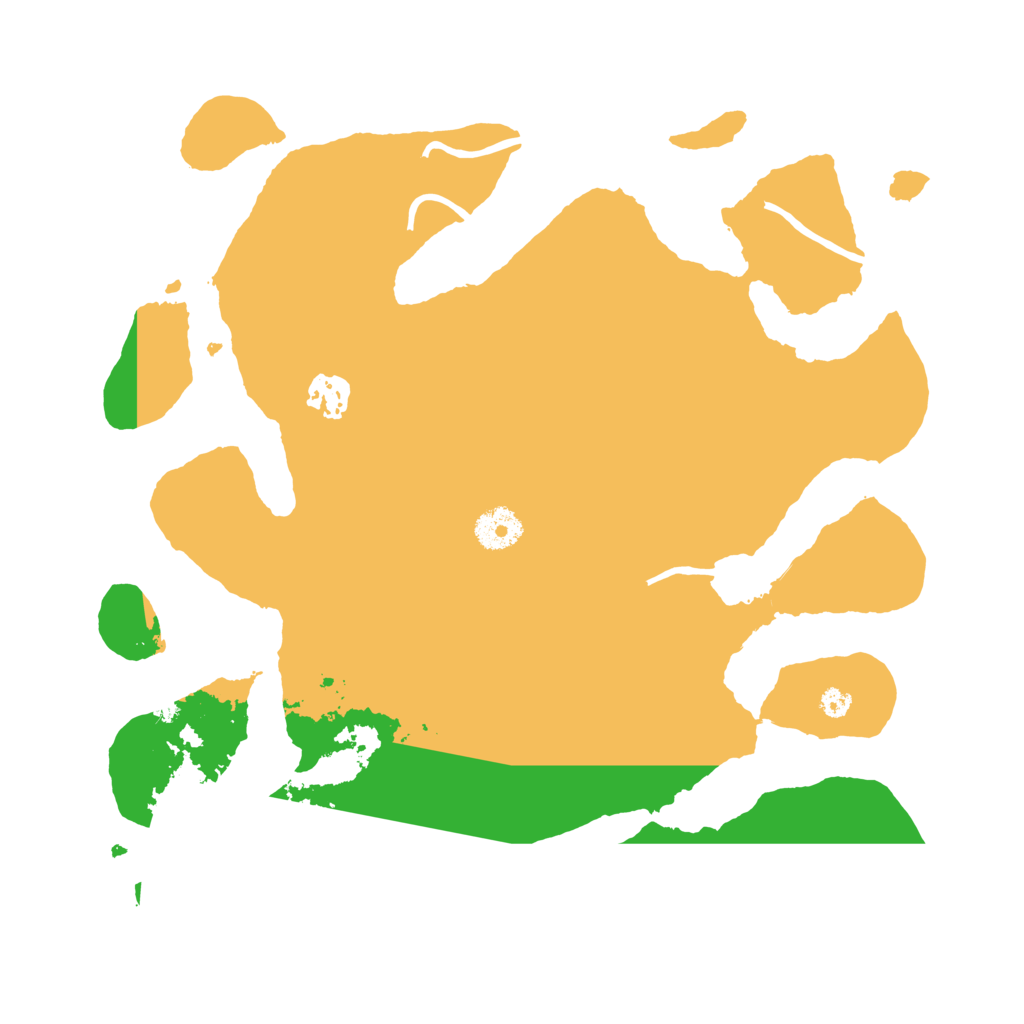 Biome Rust Map: Procedural Map, Size: 3500, Seed: 5295