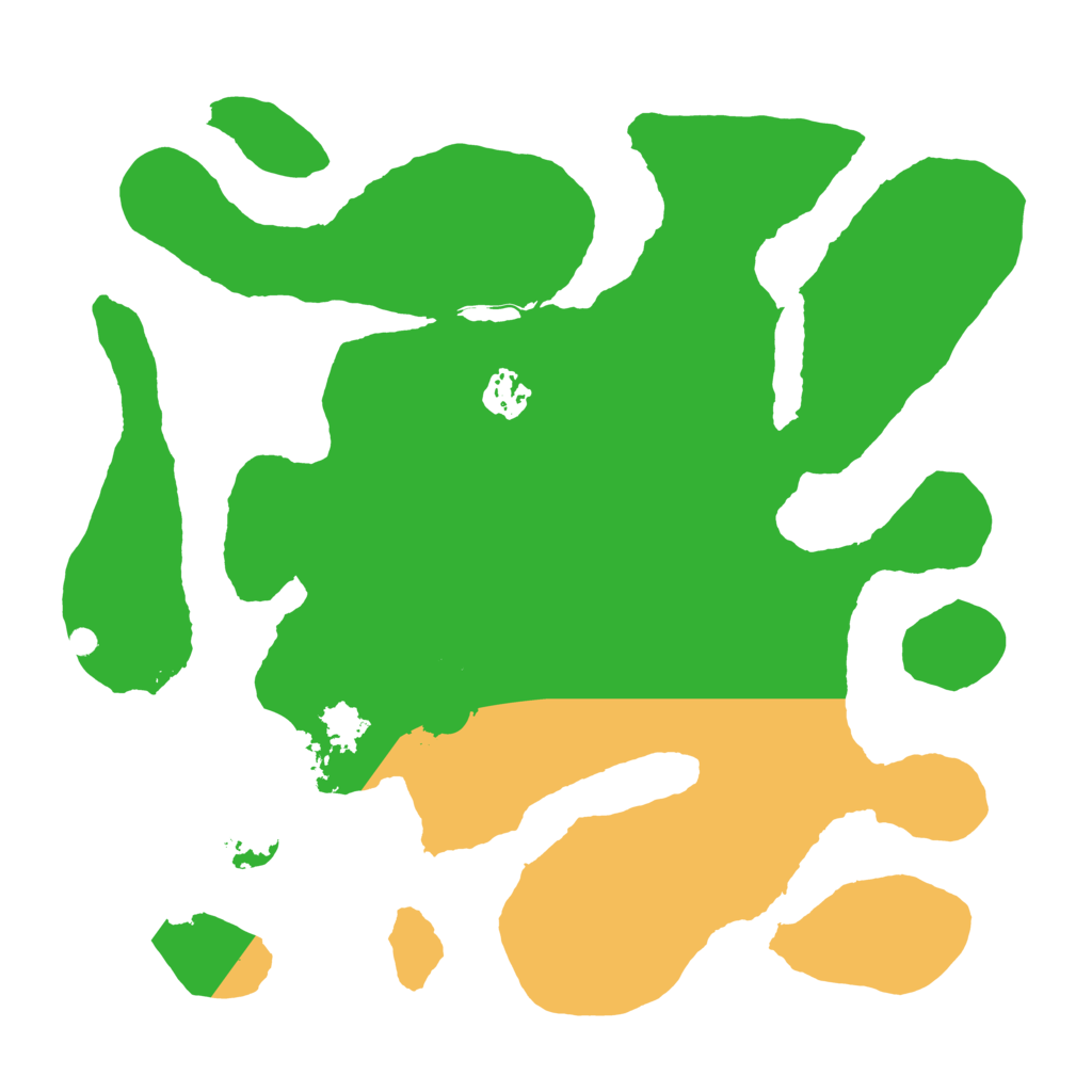 Biome Rust Map: Barren, Size: 3500, Seed: 120592825