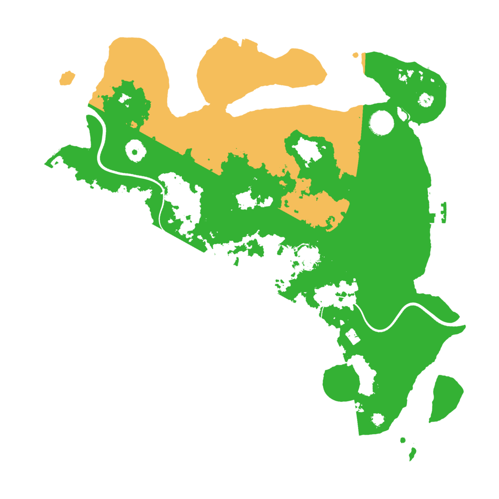Biome Rust Map: Procedural Map, Size: 3600, Seed: 2334