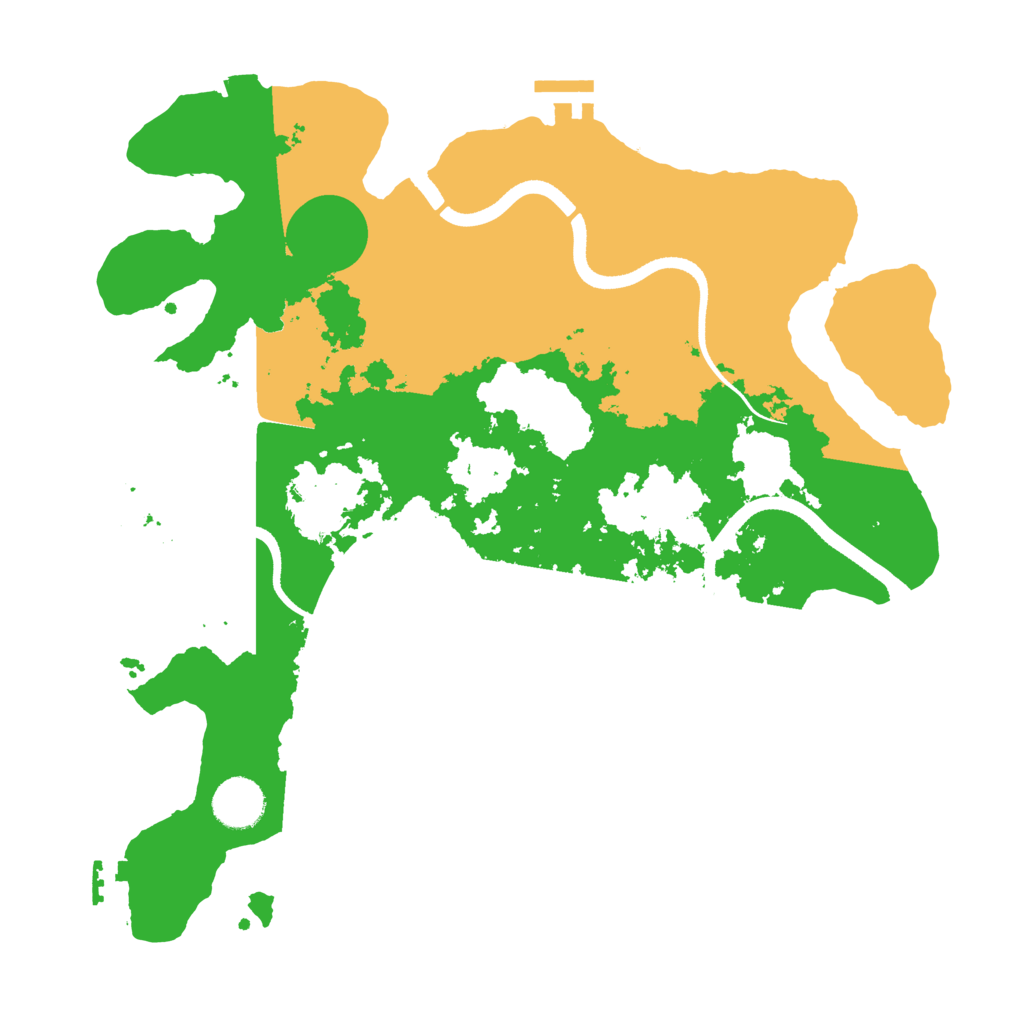 Biome Rust Map: Procedural Map, Size: 3500, Seed: 1686793728