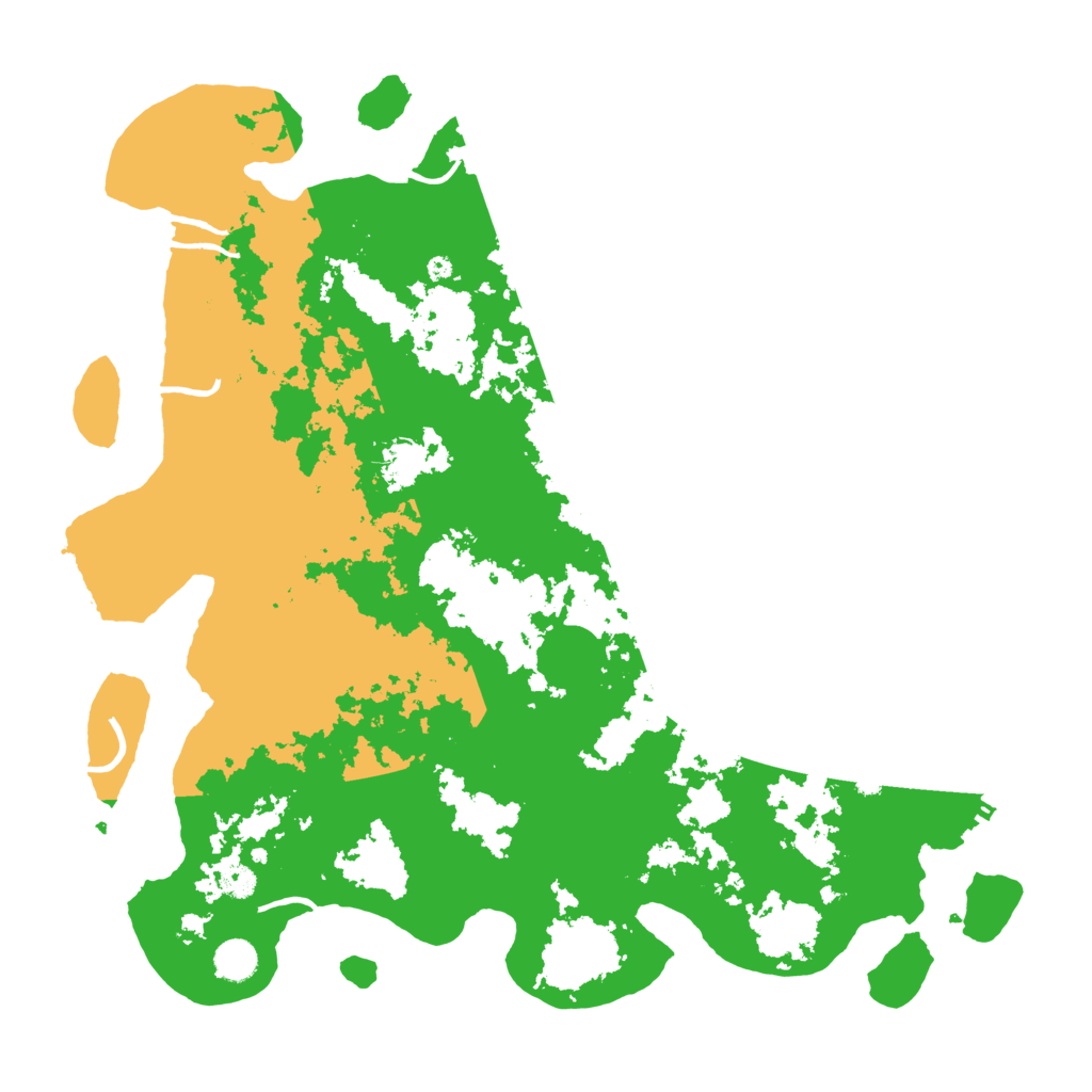 Biome Rust Map: Procedural Map, Size: 4500, Seed: 180207