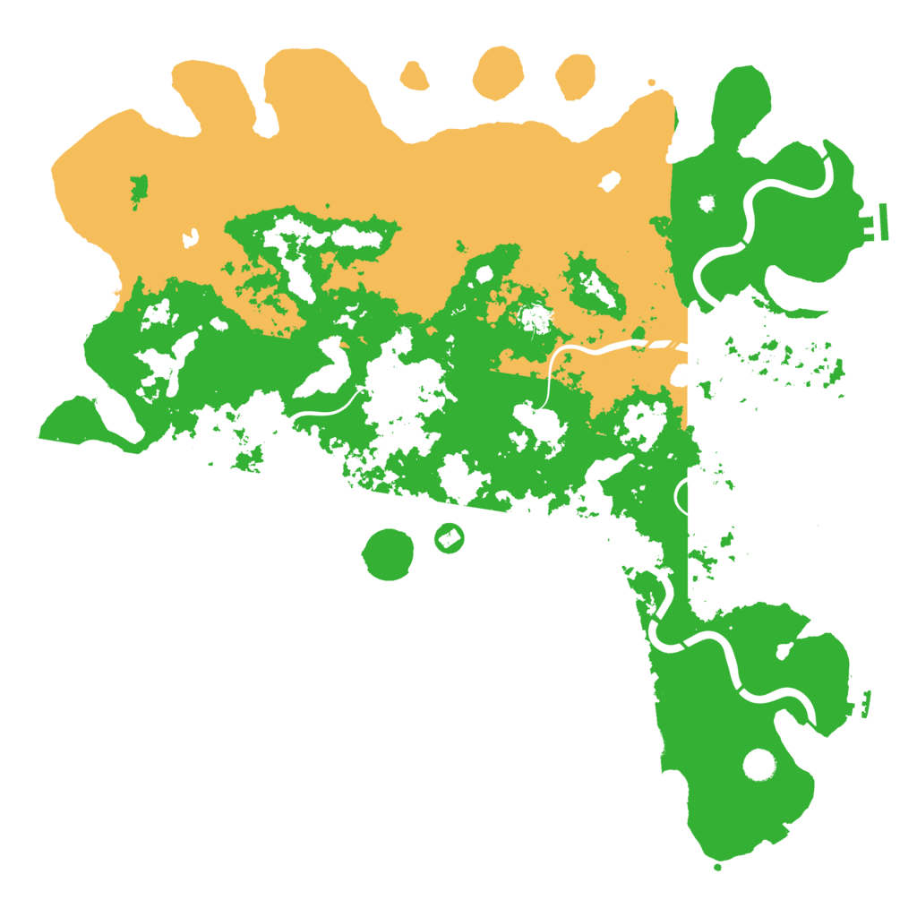 Biome Rust Map: Procedural Map, Size: 5000, Seed: 76233090