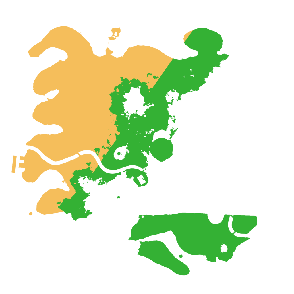 Biome Rust Map: Procedural Map, Size: 3500, Seed: 7205962
