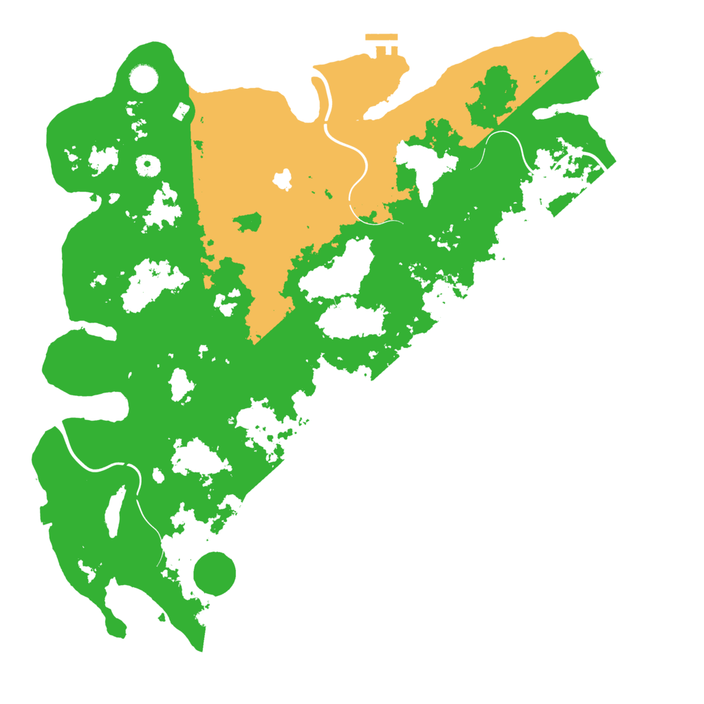 Biome Rust Map: Procedural Map, Size: 4400, Seed: 20