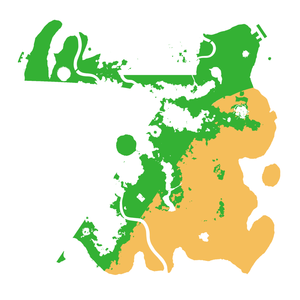 Biome Rust Map: Procedural Map, Size: 4000, Seed: 538609