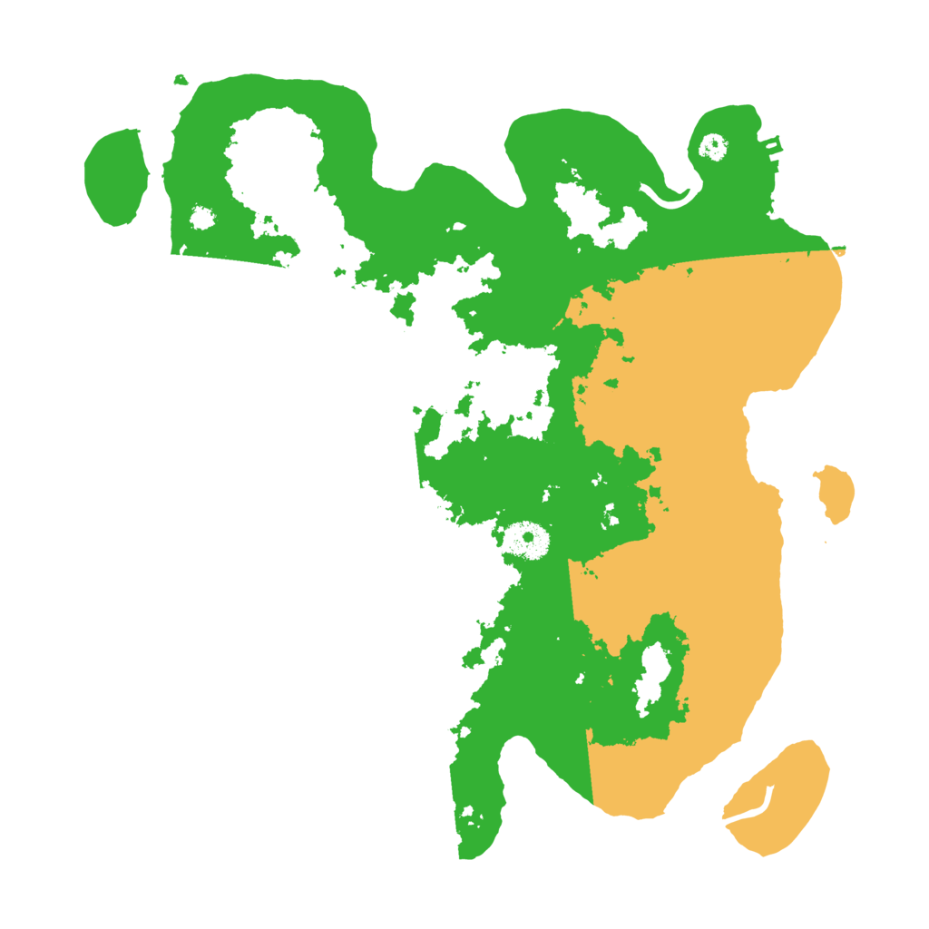 Biome Rust Map: Procedural Map, Size: 3500, Seed: 2310