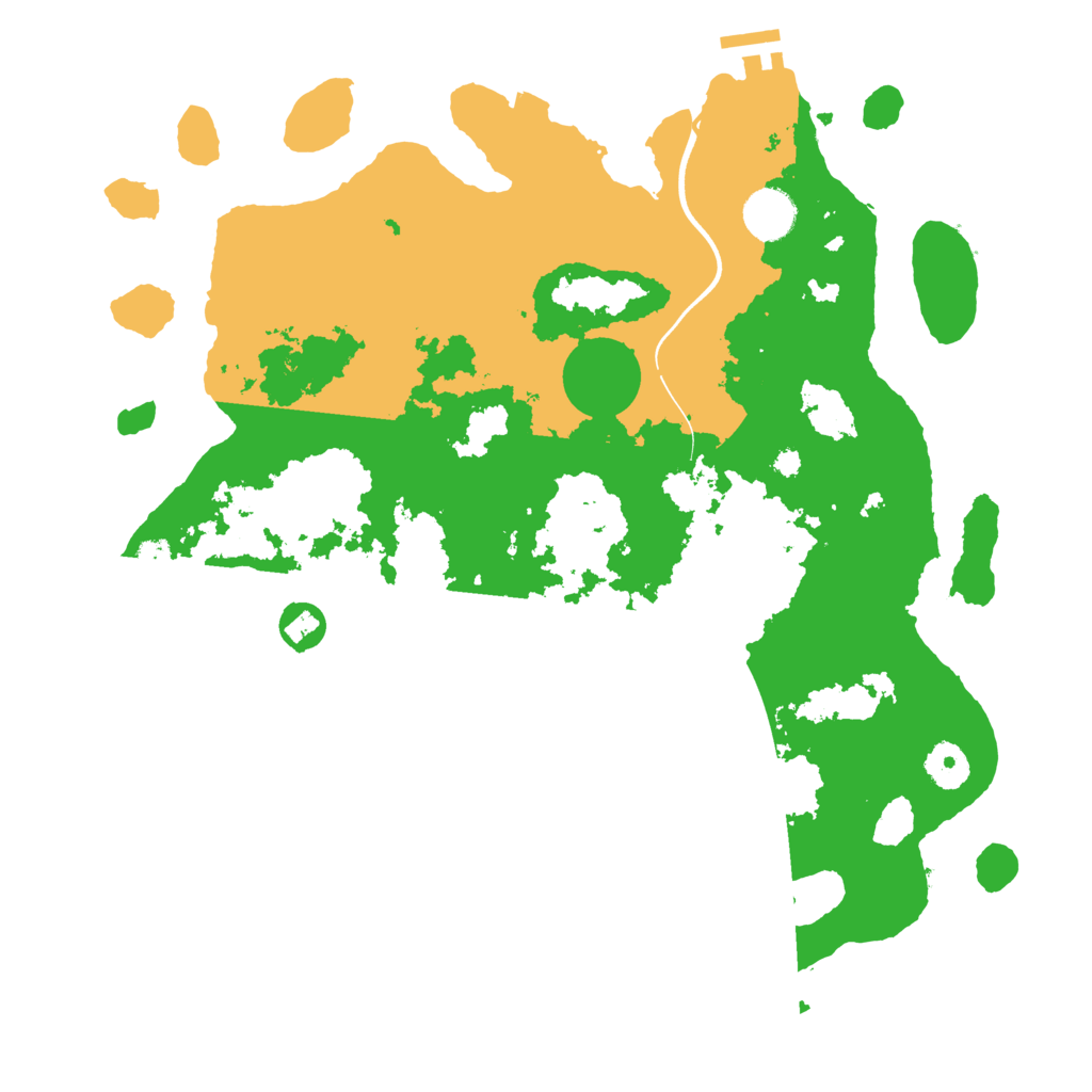 Biome Rust Map: Procedural Map, Size: 3700, Seed: 335