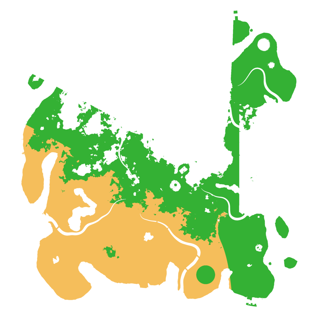 Biome Rust Map: Procedural Map, Size: 4500, Seed: 619975