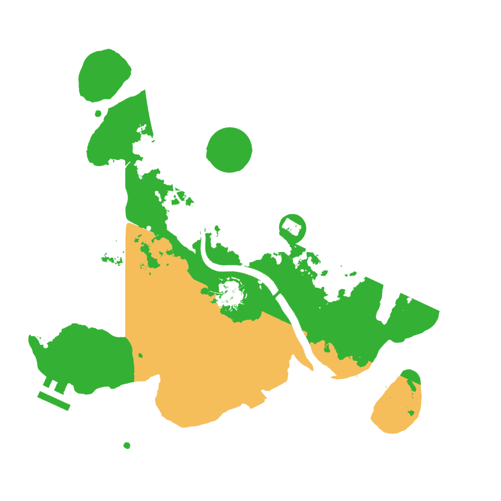 Biome Rust Map: Procedural Map, Size: 3000, Seed: 5687182