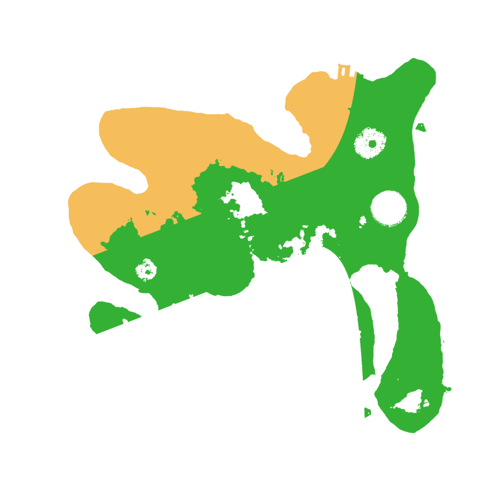 Biome Rust Map: Procedural Map, Size: 2500, Seed: 34315
