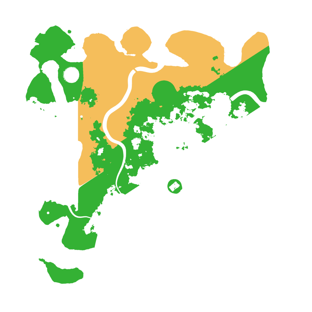 Biome Rust Map: Procedural Map, Size: 3500, Seed: 999473