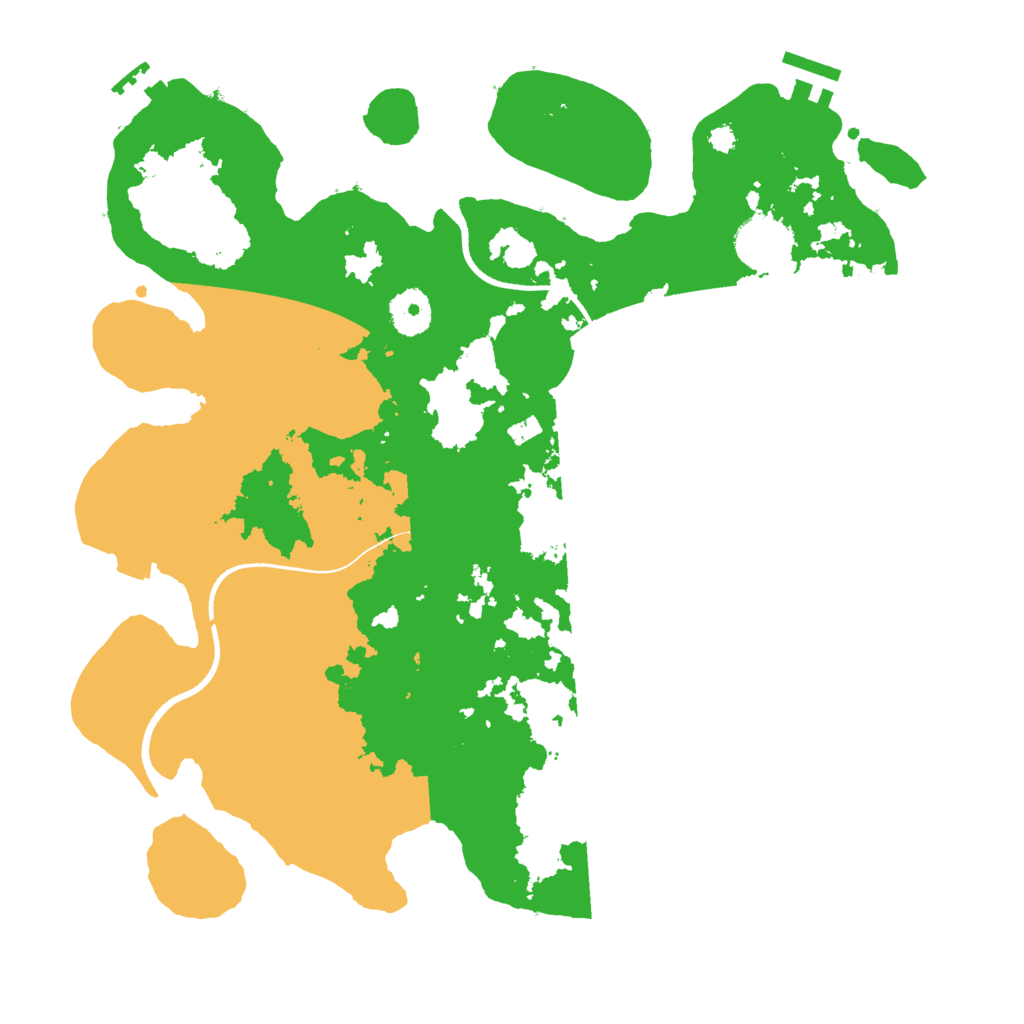 Biome Rust Map: Procedural Map, Size: 3500, Seed: 928660
