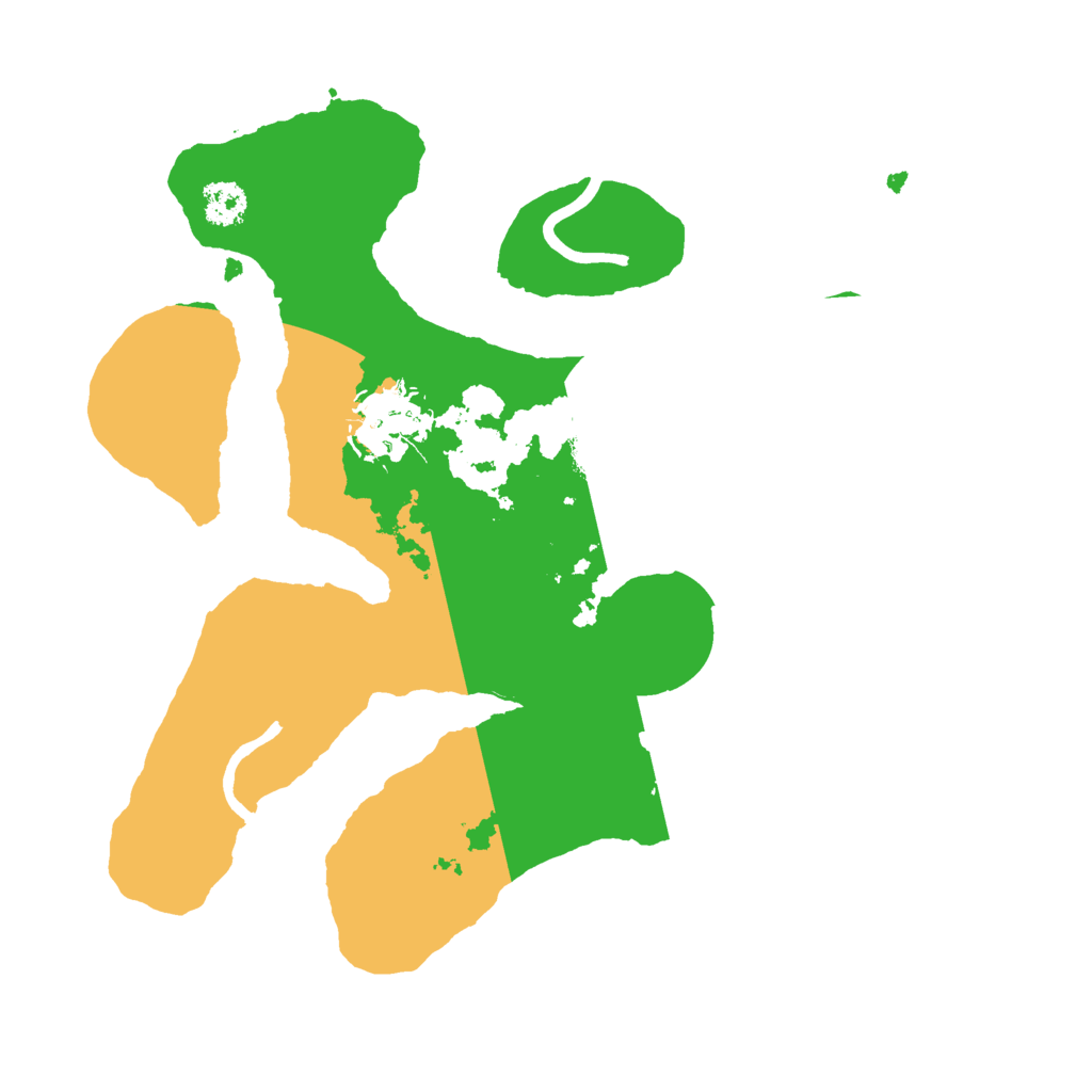 Biome Rust Map: Procedural Map, Size: 2500, Seed: 1395410205