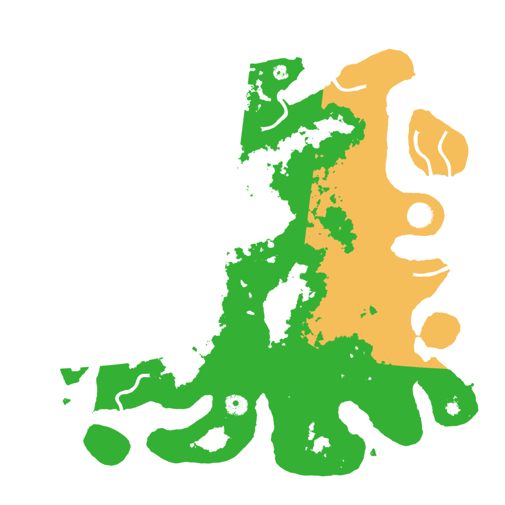Biome Rust Map: Procedural Map, Size: 3500, Seed: 385542