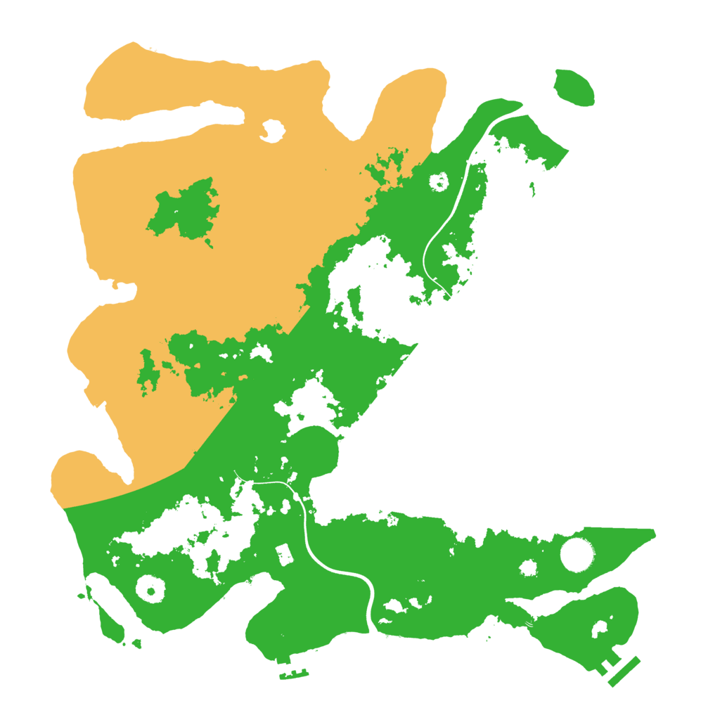 Biome Rust Map: Procedural Map, Size: 3750, Seed: 4