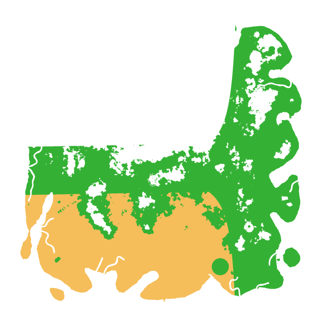 Biome Rust Map: Procedural Map, Size: 5000, Seed: 521548