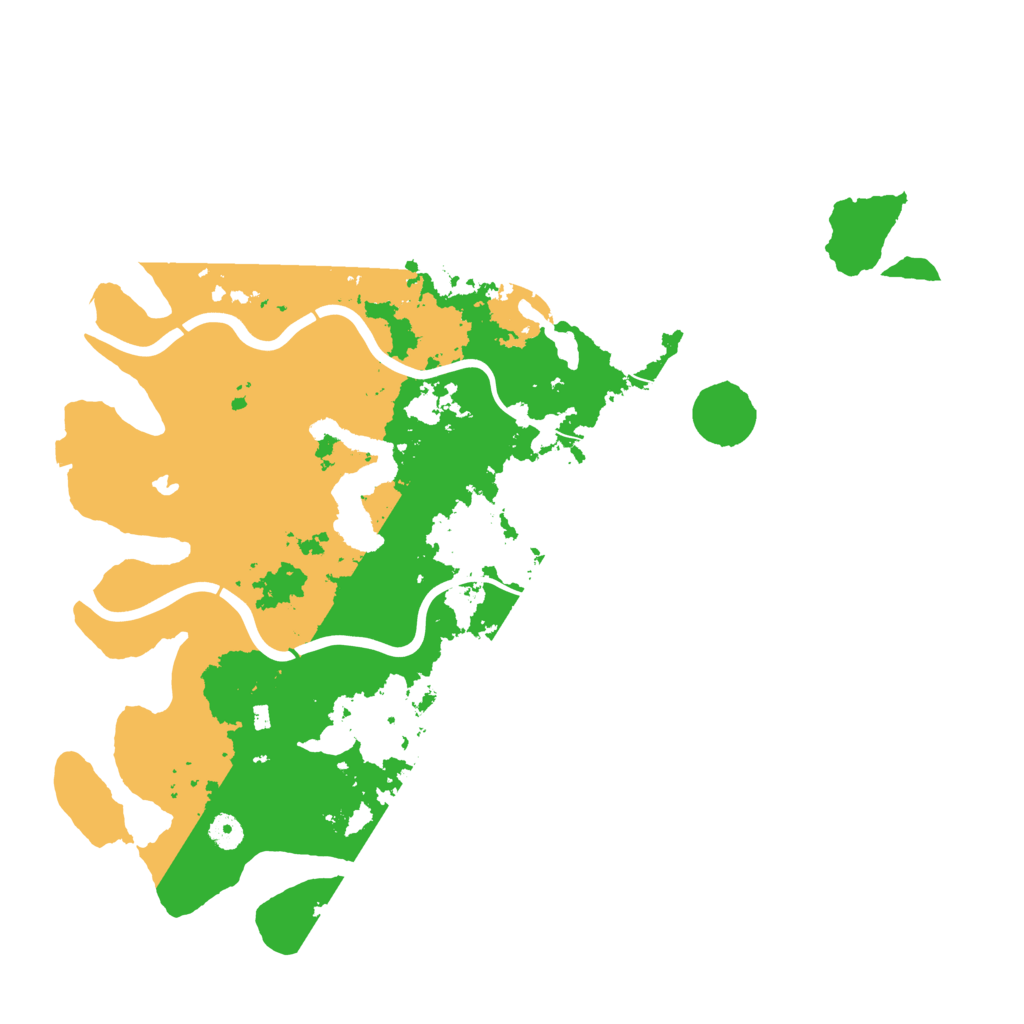 Biome Rust Map: Procedural Map, Size: 4500, Seed: 562233355