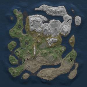 Thumbnail Rust Map: Procedural Map, Size: 3700, Seed: 13825, 13 Monuments