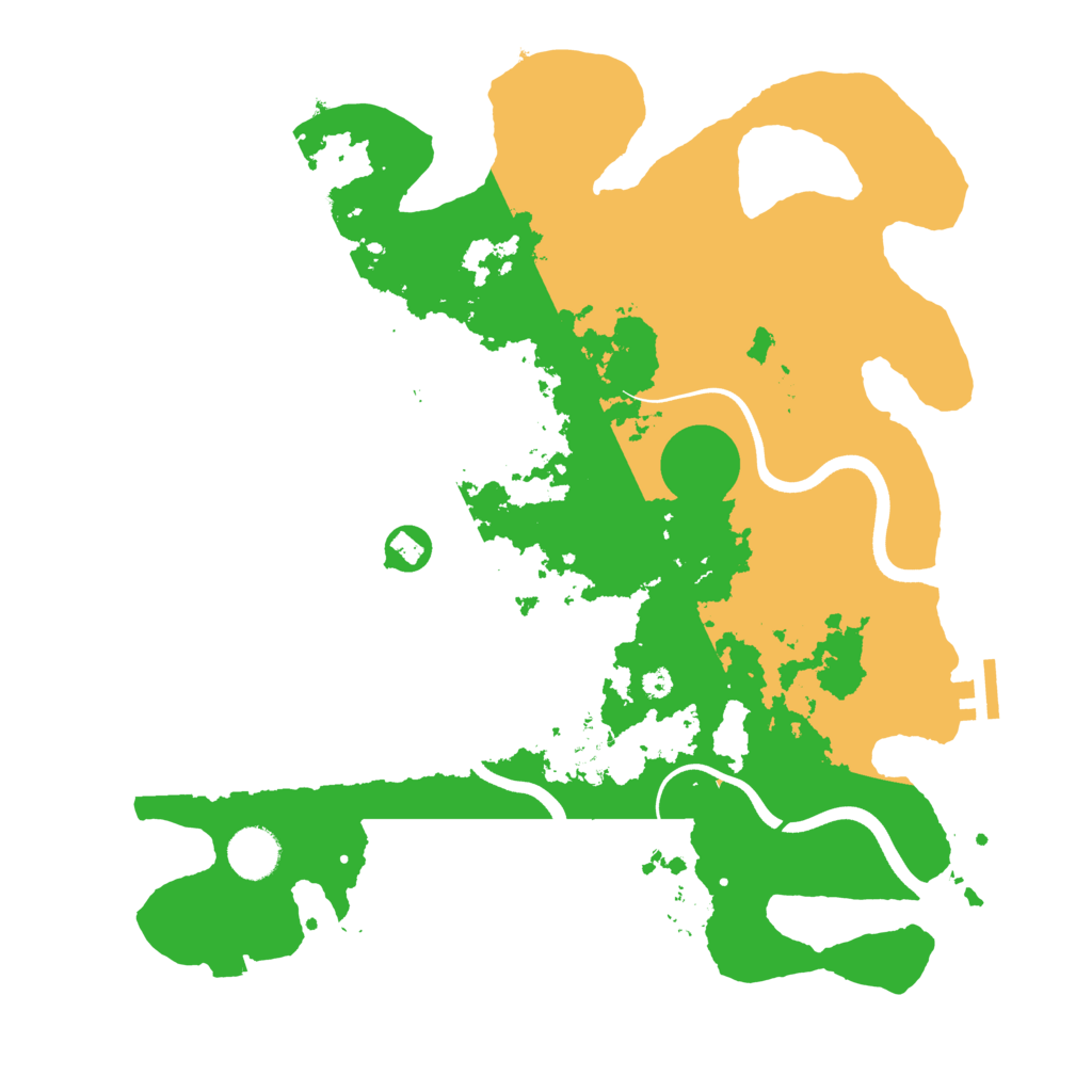 Biome Rust Map: Procedural Map, Size: 3700, Seed: 840332596