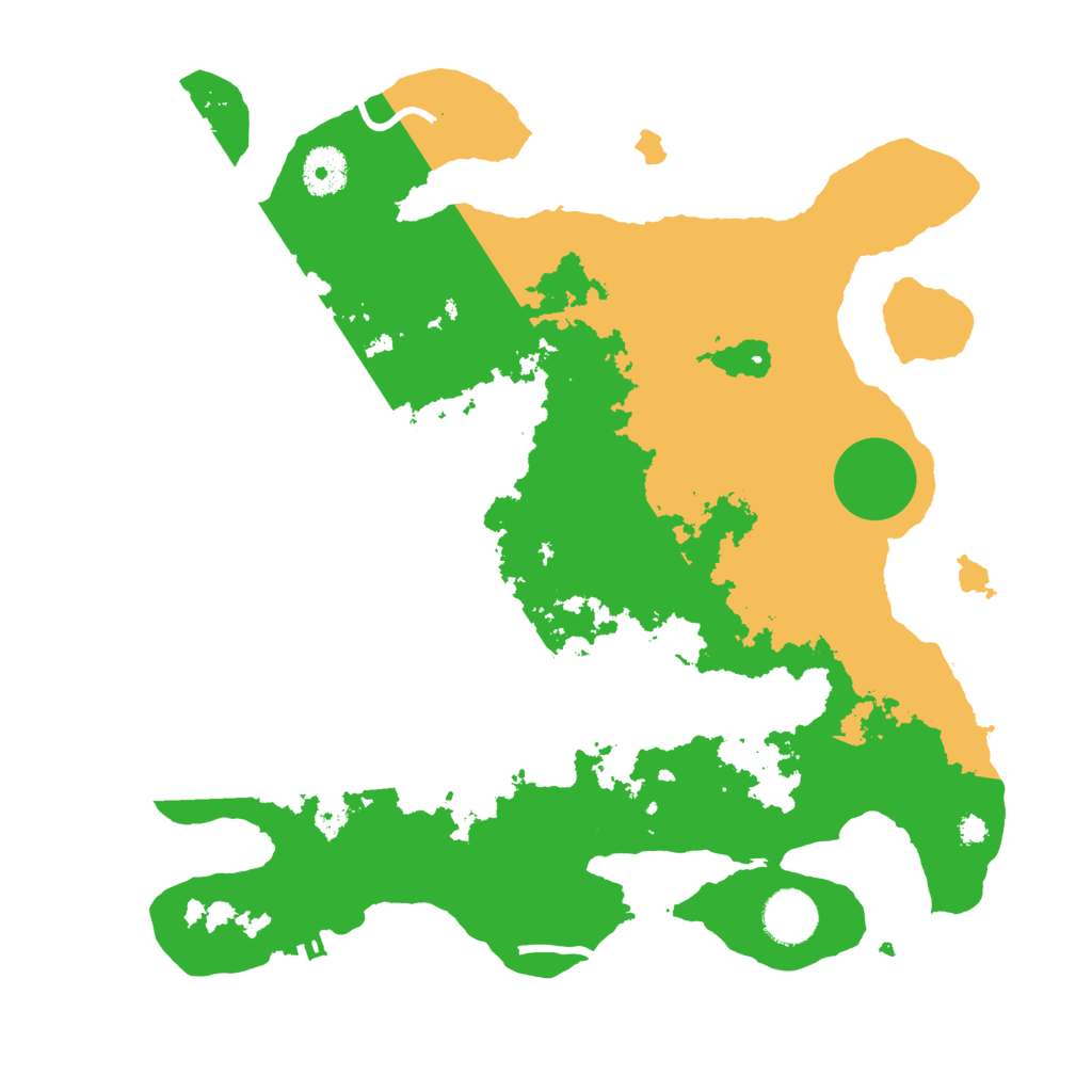 Biome Rust Map: Procedural Map, Size: 3500, Seed: 124134