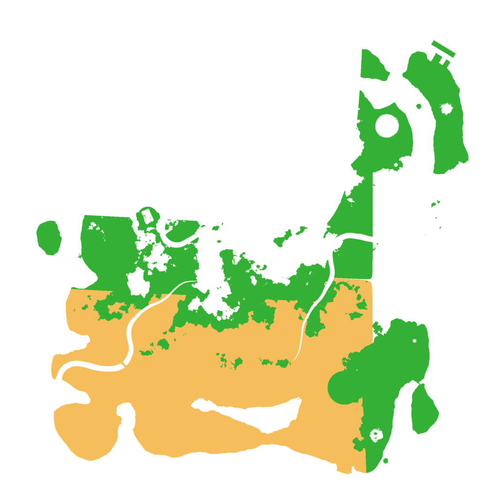 Biome Rust Map: Procedural Map, Size: 3900, Seed: 18