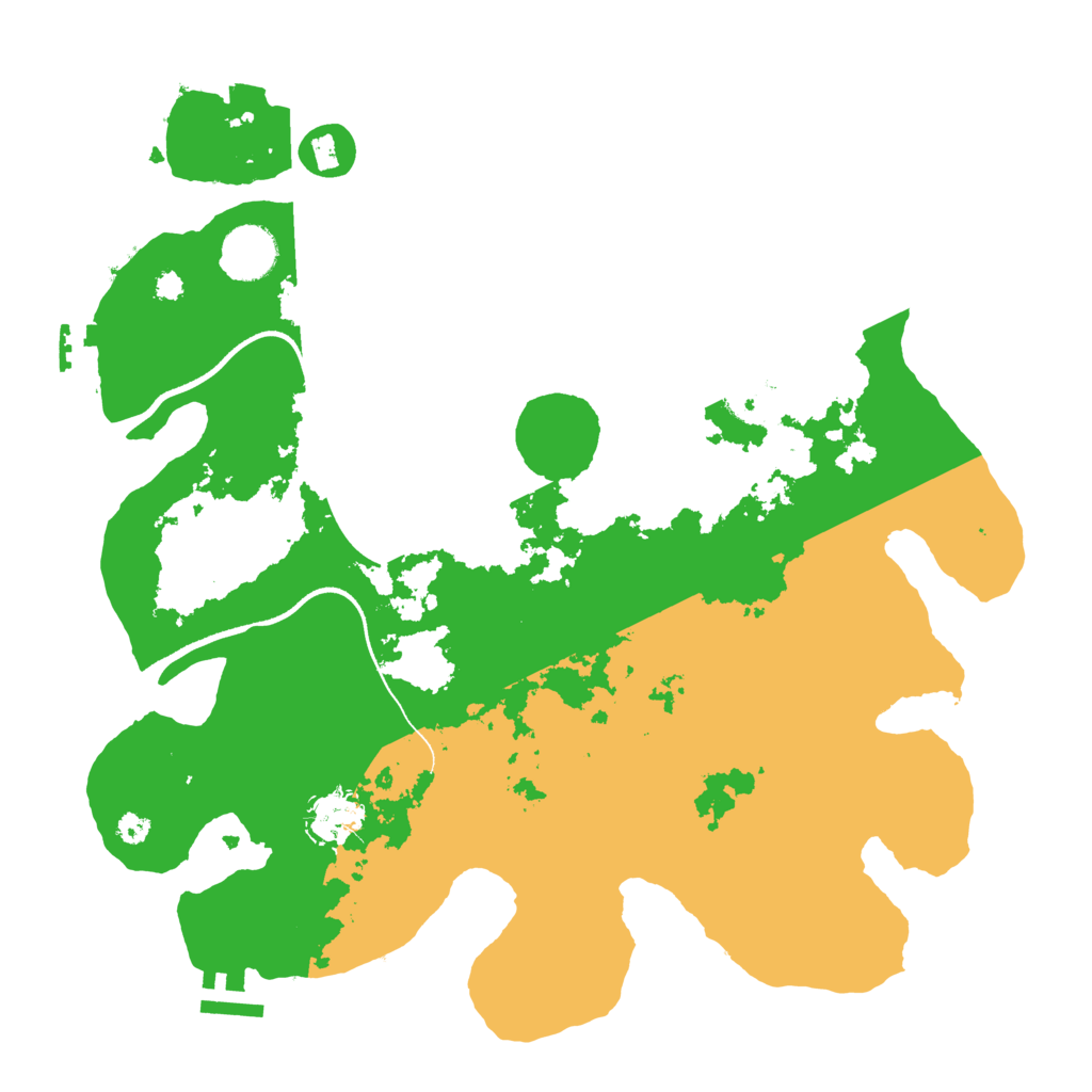 Biome Rust Map: Procedural Map, Size: 3500, Seed: 30052113