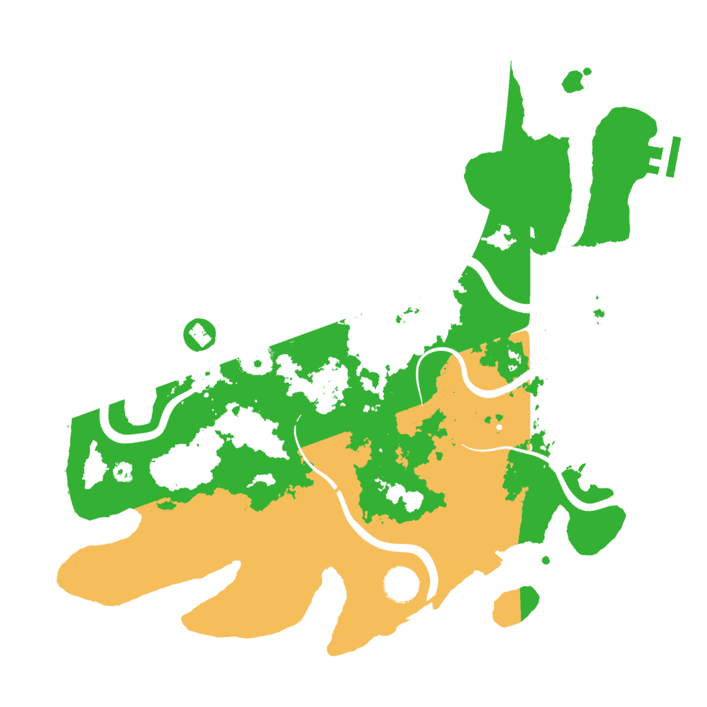 Biome Rust Map: Procedural Map, Size: 3500, Seed: 165023