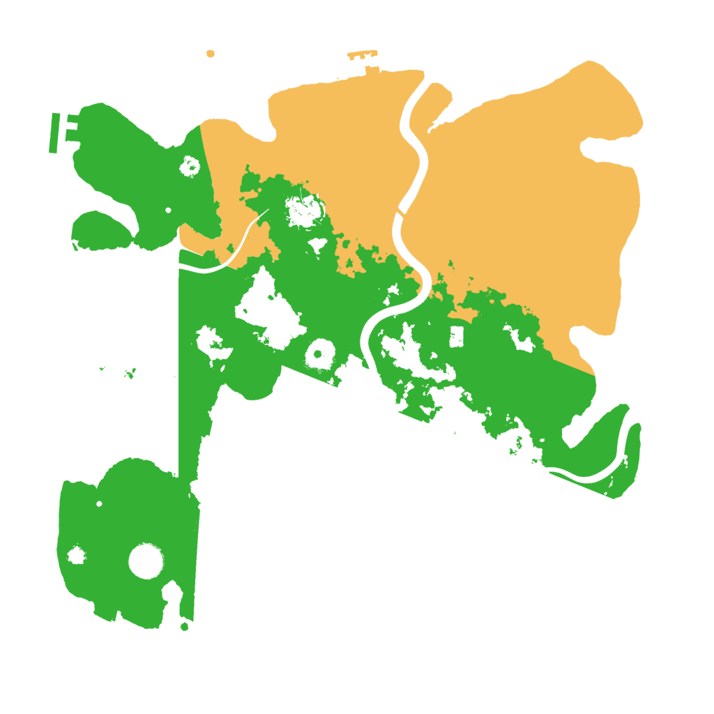 Biome Rust Map: Procedural Map, Size: 3600, Seed: 2139750394