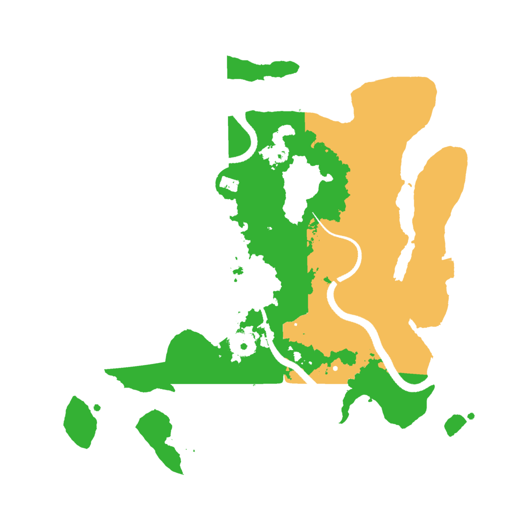 Biome Rust Map: Procedural Map, Size: 3000, Seed: 2183492