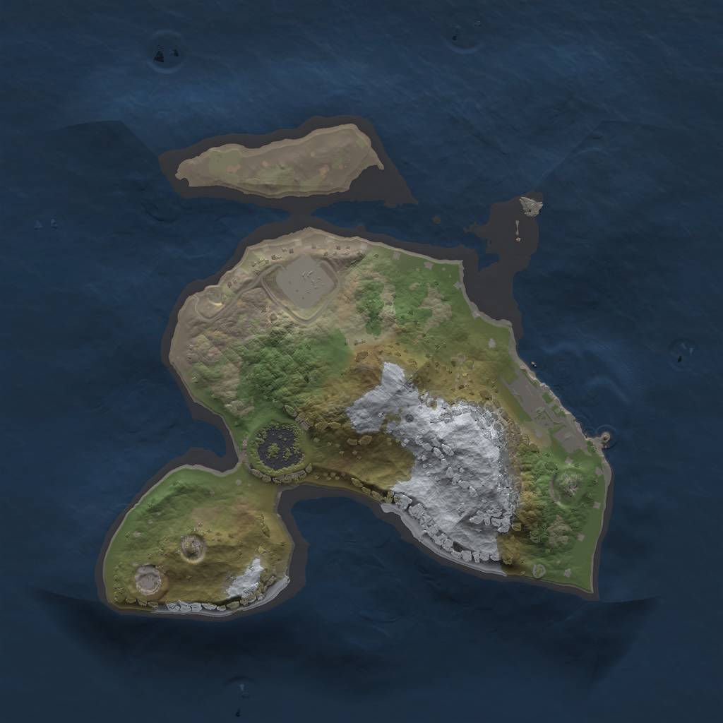 Rust Map: Procedural Map, Size: 1690, Seed: 787612900, 4 Monuments