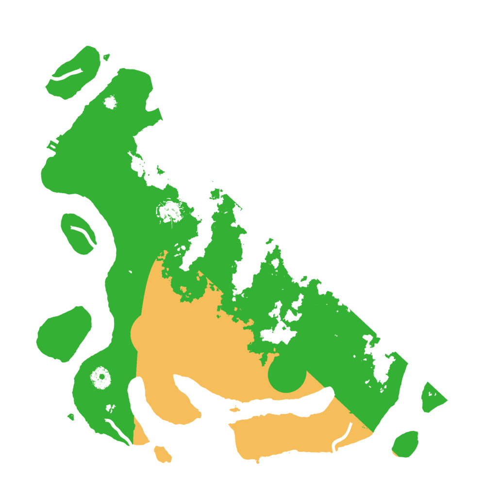 Biome Rust Map: Procedural Map, Size: 3600, Seed: 12414