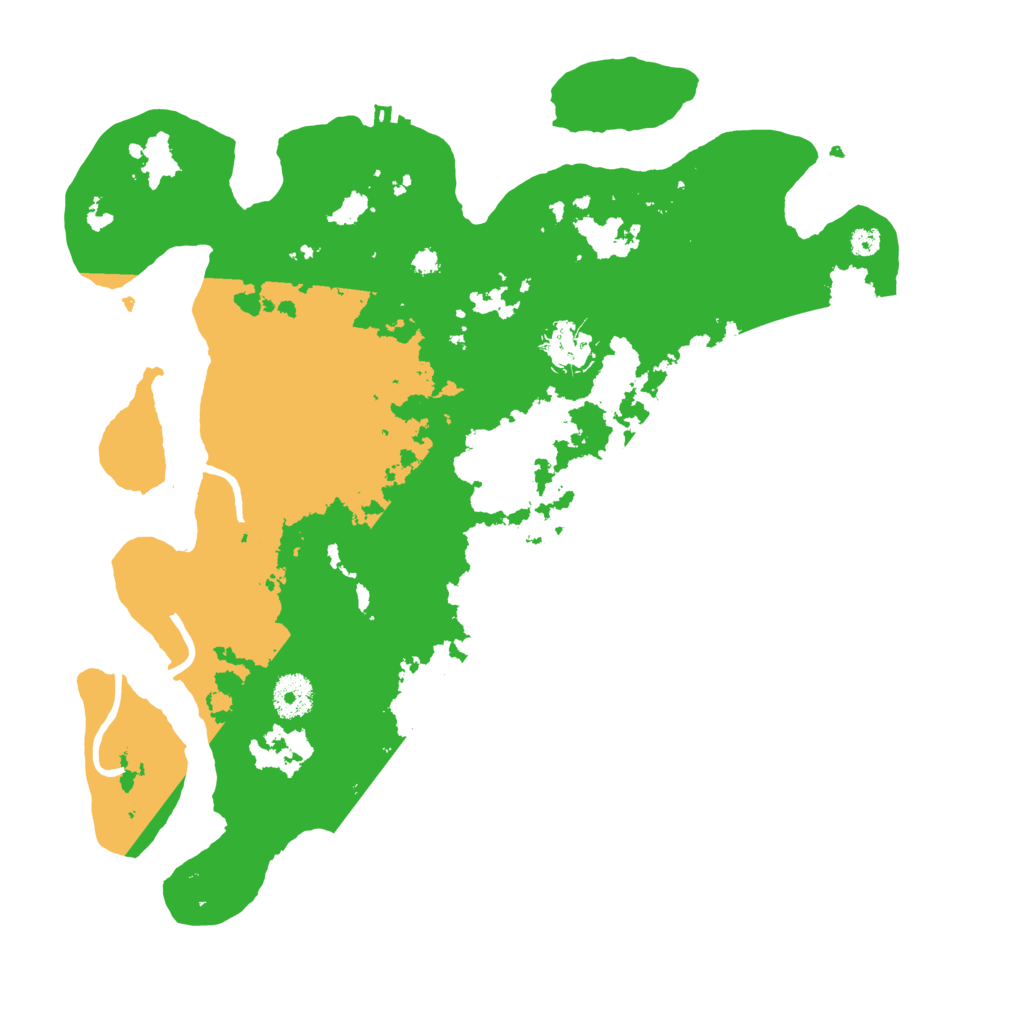 Biome Rust Map: Procedural Map, Size: 3600, Seed: 822904255