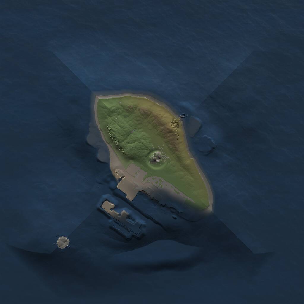 Rust Map: Procedural Map, Size: 1000, Seed: 401589756, 2 Monuments