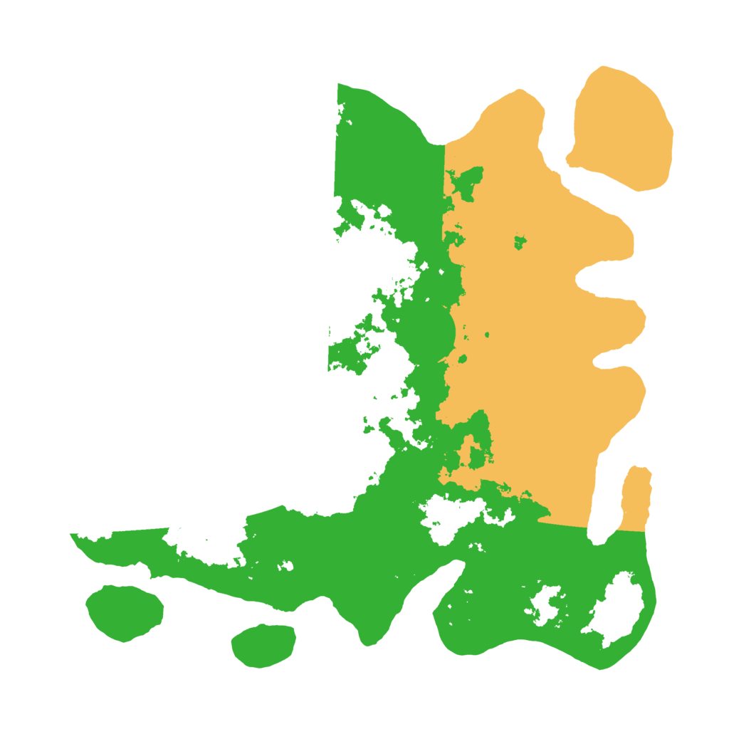Biome Rust Map: Barren, Size: 3500, Seed: 196474