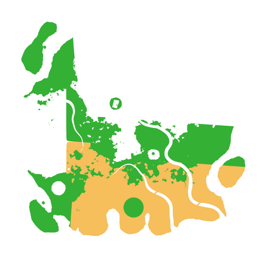 Biome Rust Map: Procedural Map, Size: 3500, Seed: 1129399120