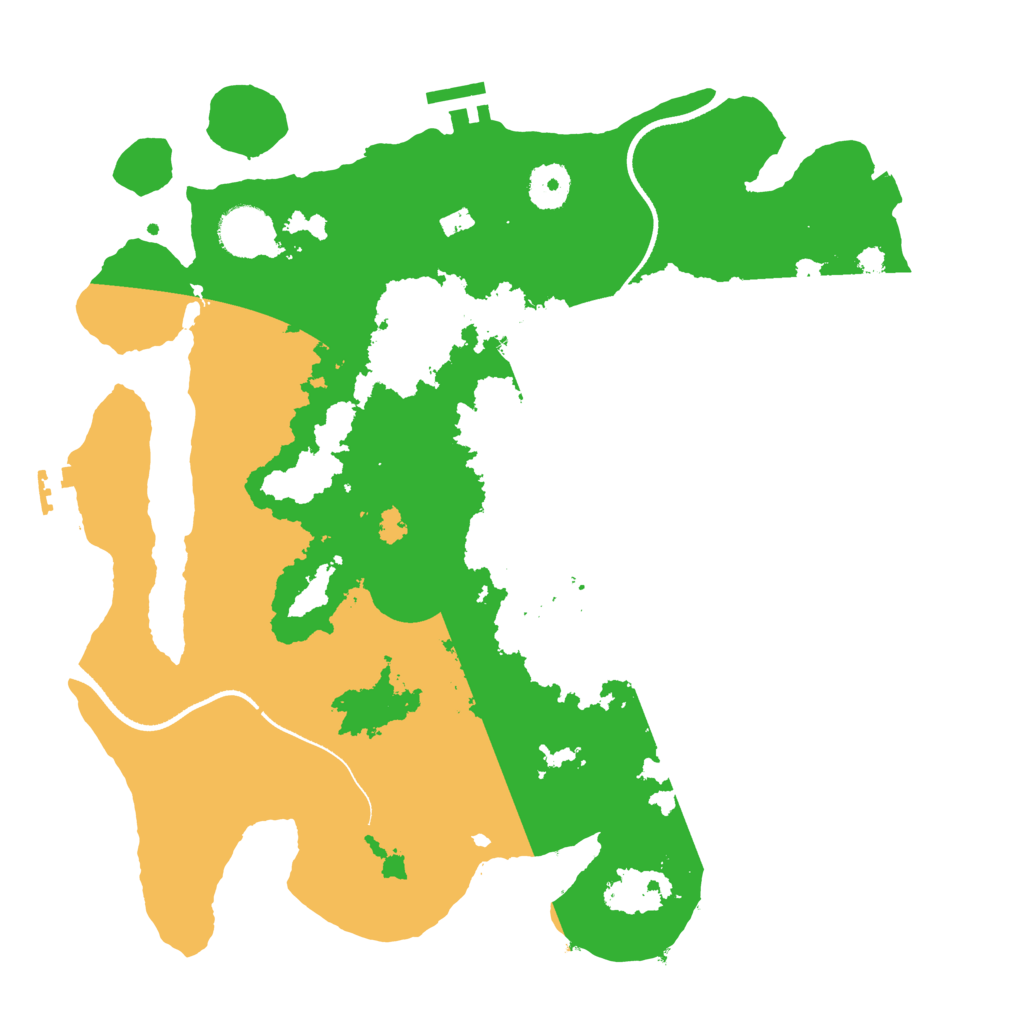 Biome Rust Map: Procedural Map, Size: 3500, Seed: 1056848427