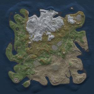 Thumbnail Rust Map: Procedural Map, Size: 4000, Seed: 325500, 15 Monuments