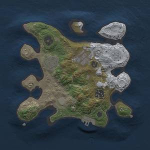 Thumbnail Rust Map: Procedural Map, Size: 2400, Seed: 123, 8 Monuments