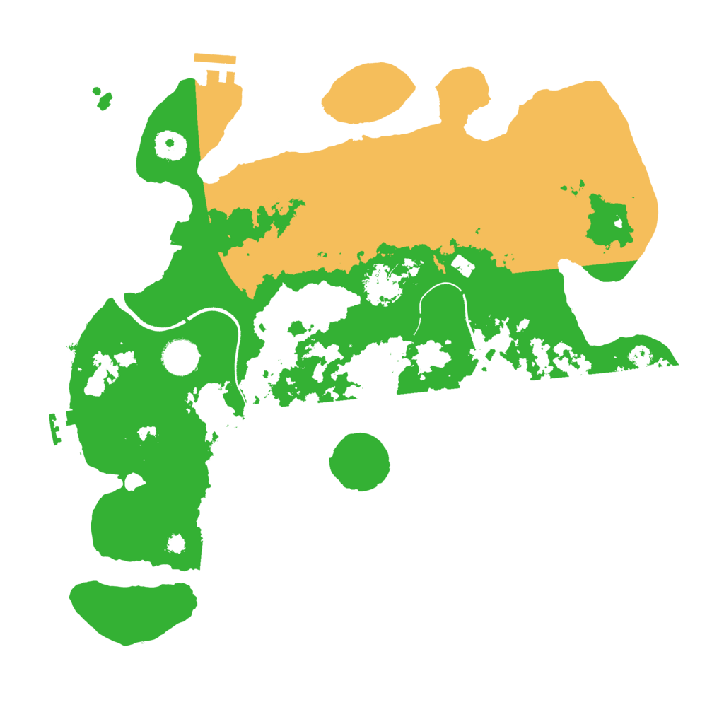 Biome Rust Map: Procedural Map, Size: 3500, Seed: 123096