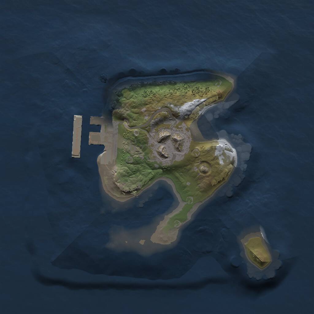 Rust Map: Procedural Map, Size: 1500, Seed: 295313, 3 Monuments