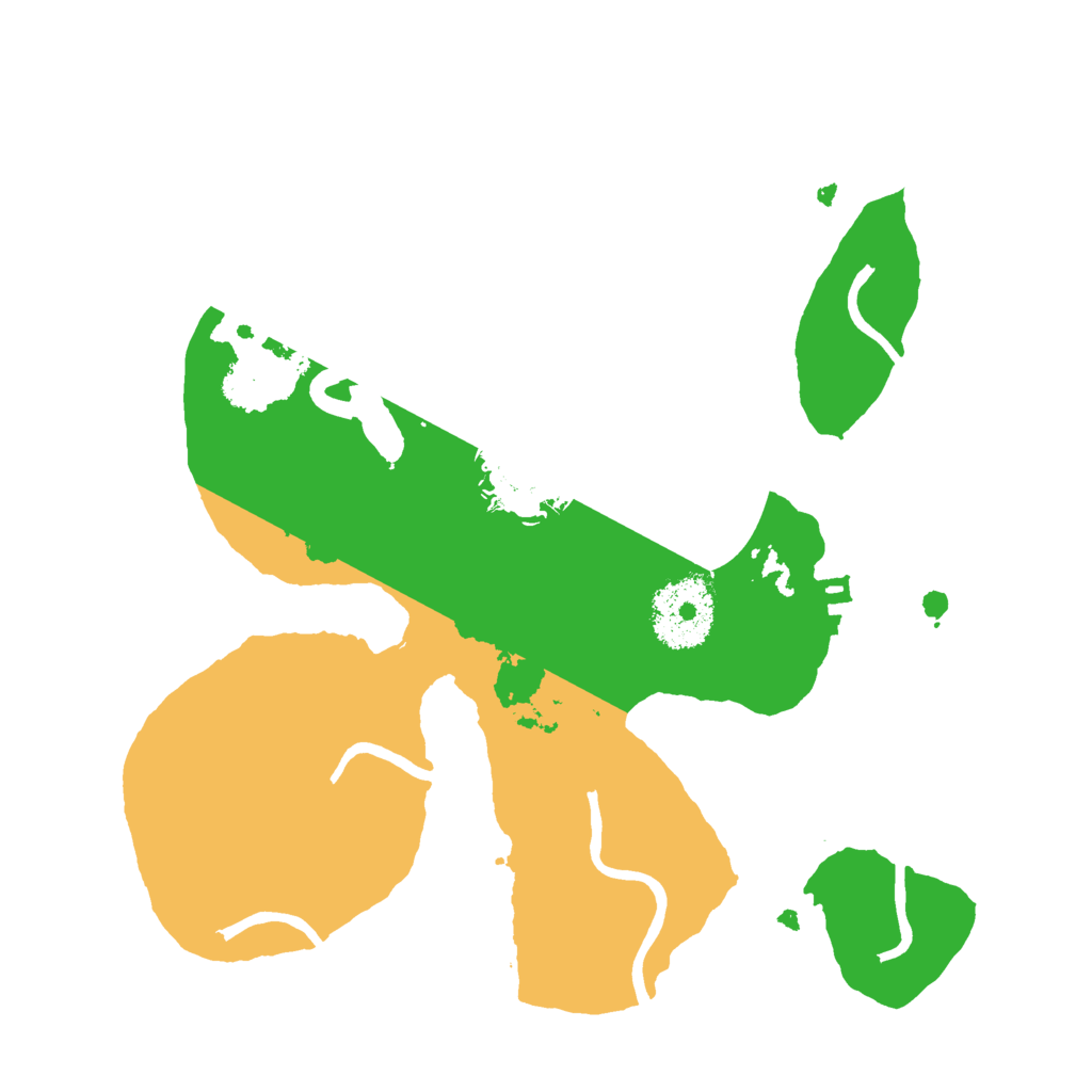 Biome Rust Map: Procedural Map, Size: 2500, Seed: 34523135