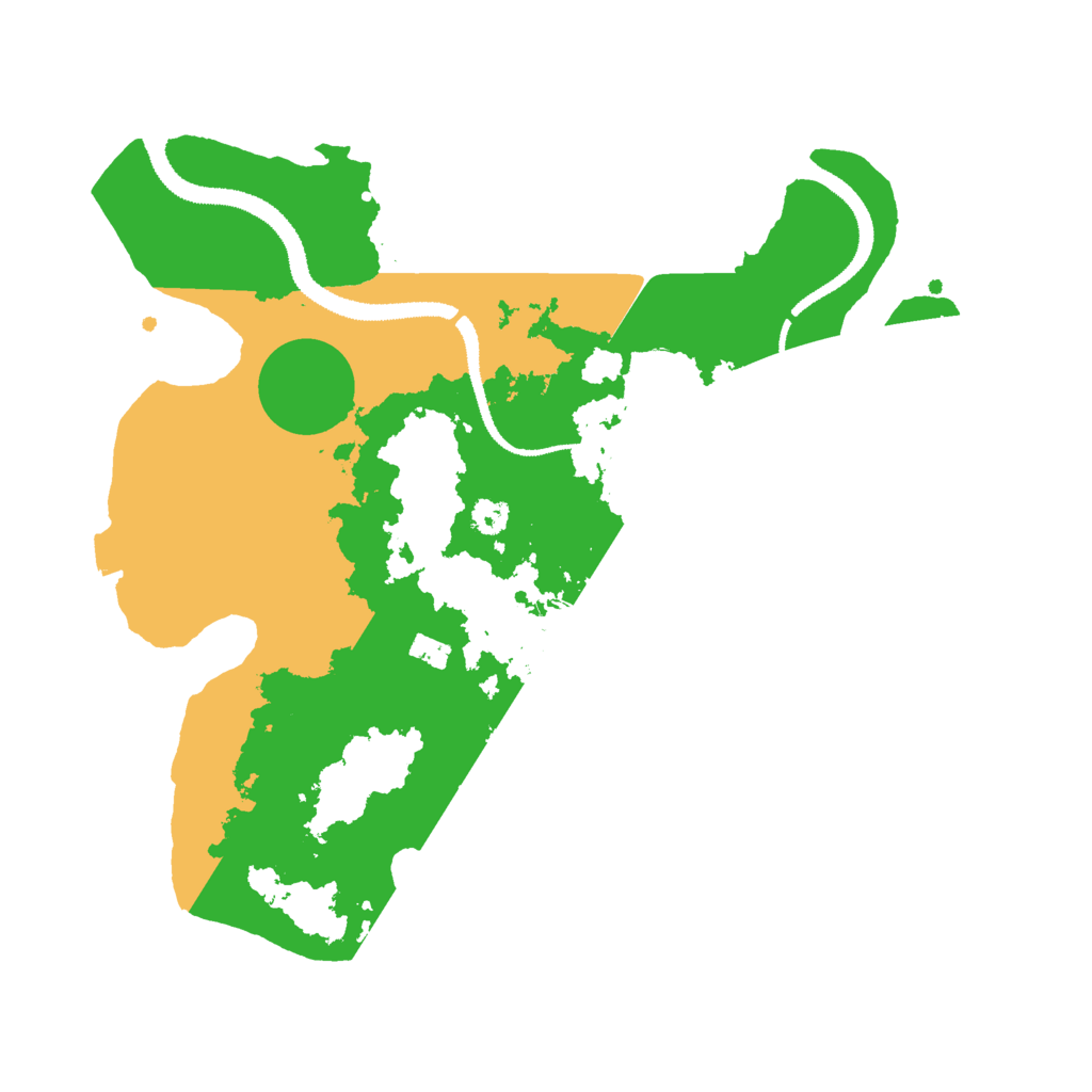 Biome Rust Map: Procedural Map, Size: 3000, Seed: 71610244