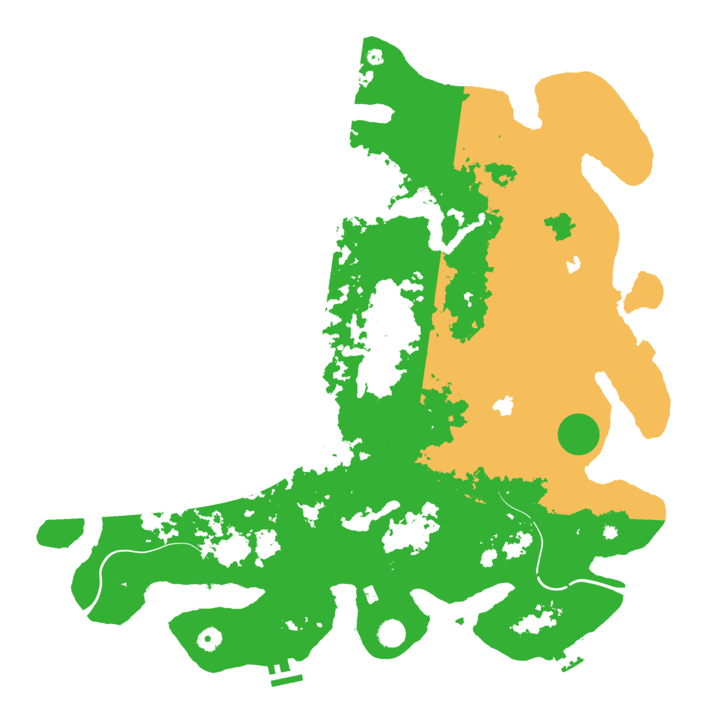 Biome Rust Map: Procedural Map, Size: 4500, Seed: 49932