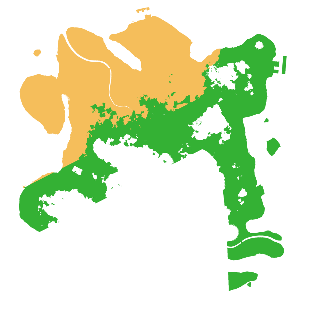 Biome Rust Map: Procedural Map, Size: 3500, Seed: 4834356