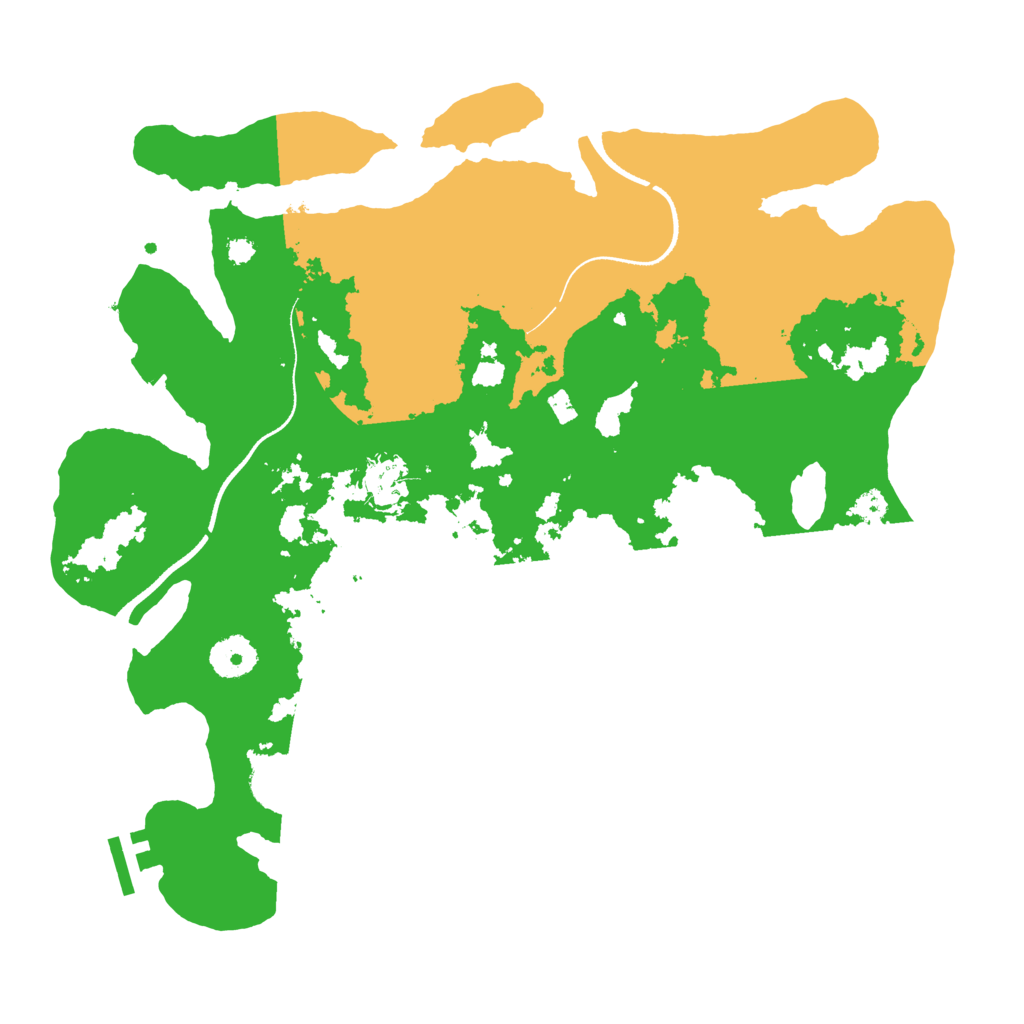 Biome Rust Map: Procedural Map, Size: 3500, Seed: 181073