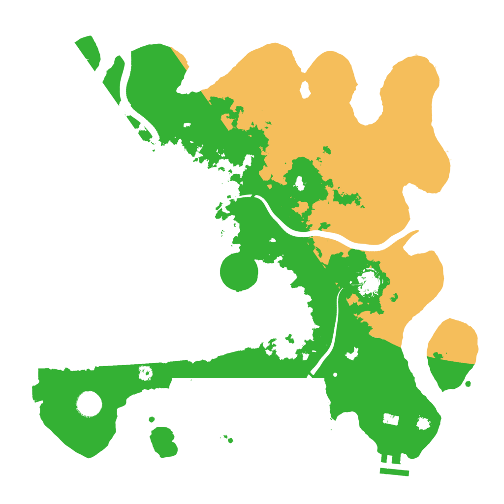 Biome Rust Map: Procedural Map, Size: 3500, Seed: 8396518