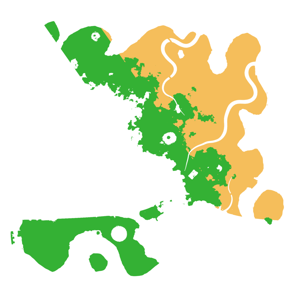 Biome Rust Map: Procedural Map, Size: 3500, Seed: 8396518