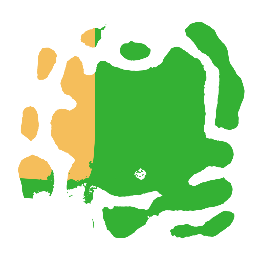 Biome Rust Map: Barren, Size: 3600, Seed: 346095