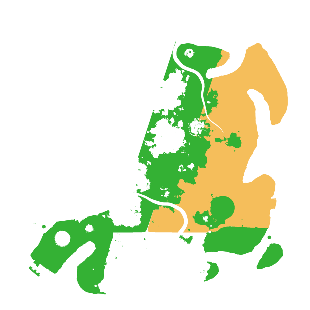 Biome Rust Map: Procedural Map, Size: 3500, Seed: 713816