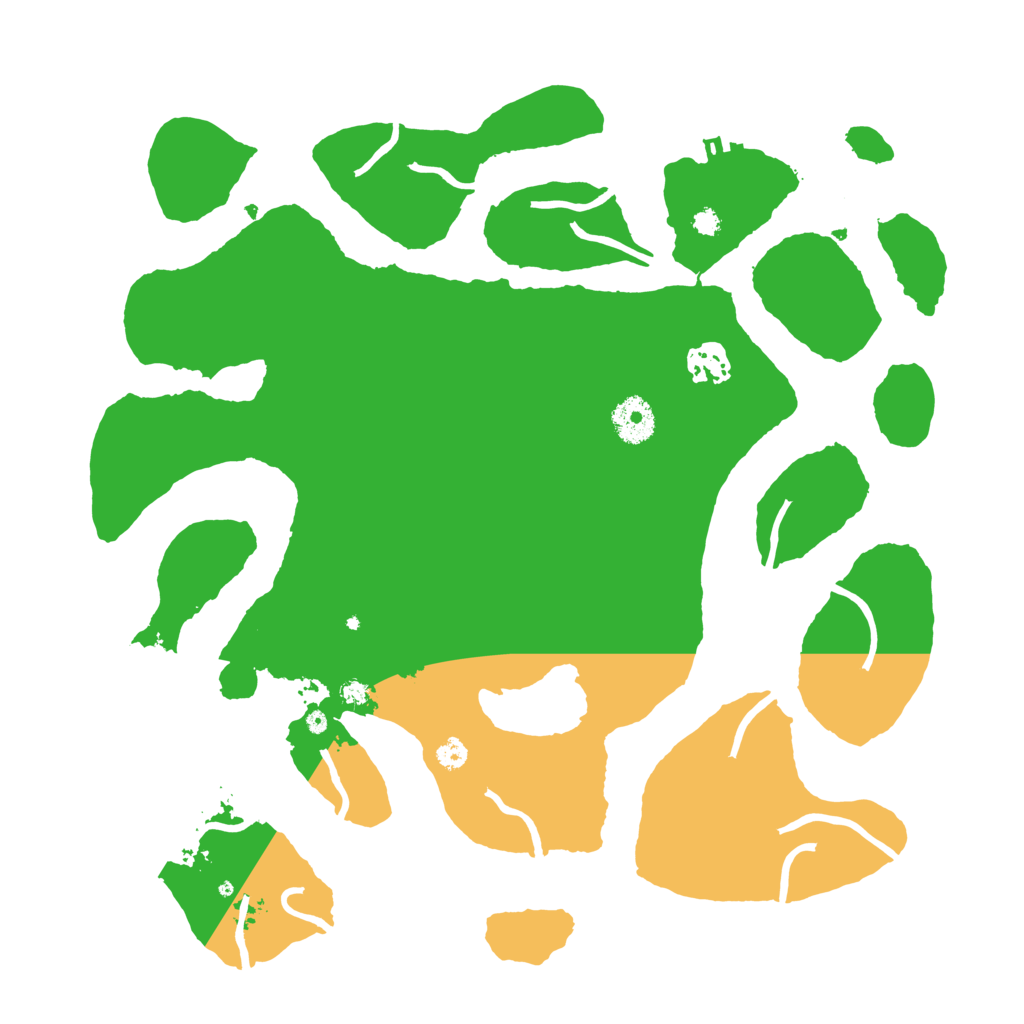 Biome Rust Map: Procedural Map, Size: 3500, Seed: 916155